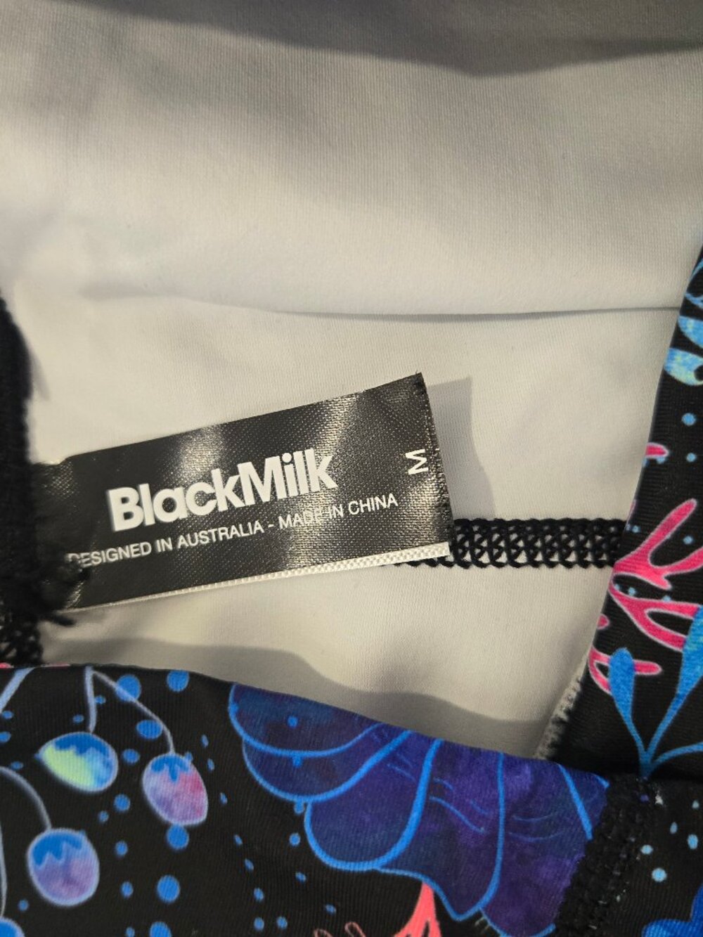 Blackmilk Museum Floral Coral High Waist Ninja Workout Leggings Medium M - Picture 11 of 12